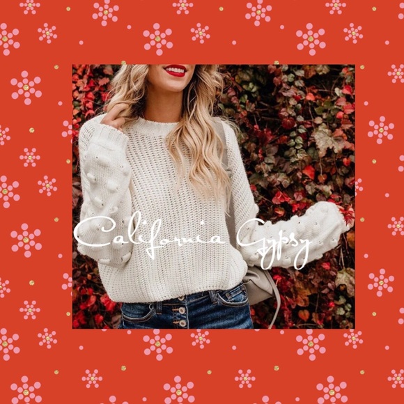 Knit Puff Knot Sweater - Picture 8 of 12